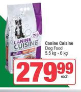 Canine Cuisine Dog Food-5.5Kg-6Kg Each