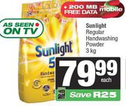 Sunlight Regular Handwashing Powder-3Kg Each