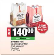 Brutal Fruit Sparkling Spritzer (Incl.Variants) Handies-For 2 x 6 x 275ml