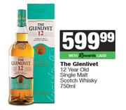 The Glenlivet 12 Year Old Single Malt Scotch Whisky-750ml 