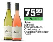 Spier Signature Sauvgnon Blanc,Chardonnay Or Chardonnay/Pinot Noir-750ml