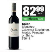 Spier Signature Cabernet Sauvvignon,Merlot,Pinotage Or Shiraz-750ml Each