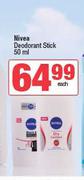 Nivea Deodorant Stick-50ml Each