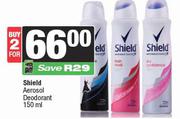 Shield Aerosol Deodorant-For 2 x 150ml