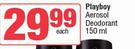 Playboy Aerosol Deodorant-150ml Each