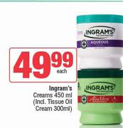 Ingram's Creams (Incl.Tissue Oil Cream 300ml)-450ml Each