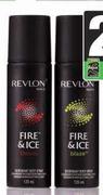 Revlon Fire & Ice Classic Deodorant-120ml Each