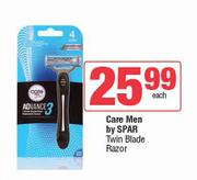 Care Men By Spar Twin Blade Razor-Each