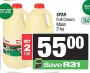 Spar Full Cream Mass-For 2 x 2kg