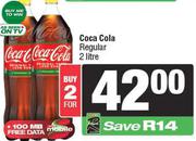 Coca Cola Regular-For 2 x 2Ltr