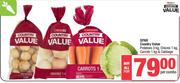 Spar Country Value Potatoes 3kg, Onions 1kg, Carrots 1kg & Cabbage-For All