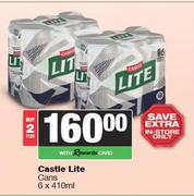Castle Lite Cans-For 2 x 6 x 410ml