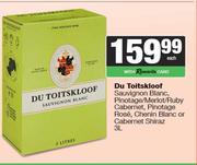 Du Toitskloof Sauvignon Blanc, Pinotage/Merlot/Ruby Cabernet, Pinotage Rose Or Chenin Blanc-3Ltr EA