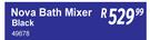 Nova Bath Mixer Black 49678