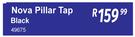 Nova Pillar Tap Black 49675