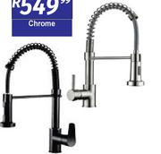 Kitchen Mixer Spring Pull Down Chrome
