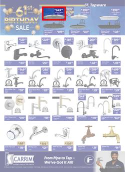 K Carrim Builders Mecca : 61st Birthday Sale (26 September - 24 November 2025), page 12