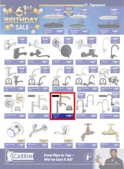K Carrim Builders Mecca : 61st Birthday Sale (26 September - 24 November 2025), page 12