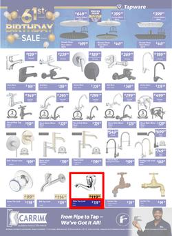 K Carrim Builders Mecca : 61st Birthday Sale (26 September - 24 November 2025), page 12