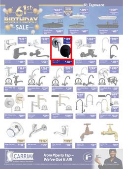 K Carrim Builders Mecca : 61st Birthday Sale (26 September - 24 November 2025), page 12