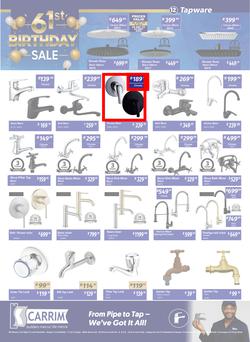 K Carrim Builders Mecca : 61st Birthday Sale (26 September - 24 November 2025), page 12