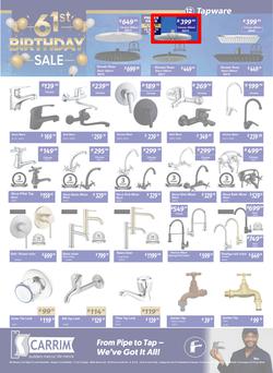 K Carrim Builders Mecca : 61st Birthday Sale (26 September - 24 November 2025), page 12