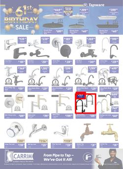 K Carrim Builders Mecca : 61st Birthday Sale (26 September - 24 November 2025), page 12