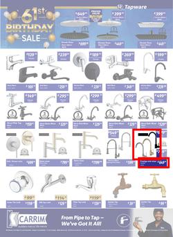 K Carrim Builders Mecca : 61st Birthday Sale (26 September - 24 November 2025), page 12