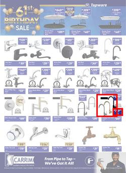 K Carrim Builders Mecca : 61st Birthday Sale (26 September - 24 November 2025), page 12