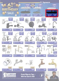 K Carrim Builders Mecca : 61st Birthday Sale (26 September - 24 November 2025), page 12