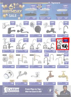 K Carrim Builders Mecca : 61st Birthday Sale (26 September - 24 November 2025), page 12