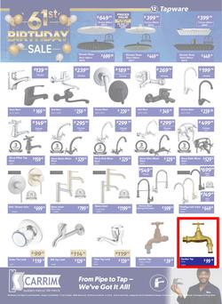 K Carrim Builders Mecca : 61st Birthday Sale (26 September - 24 November 2025), page 12