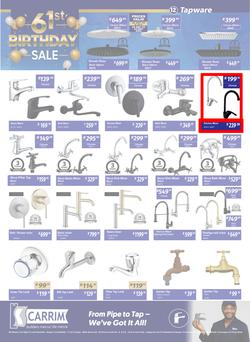 K Carrim Builders Mecca : 61st Birthday Sale (26 September - 24 November 2025), page 12