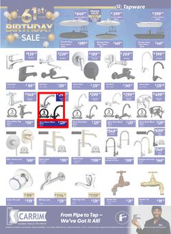 K Carrim Builders Mecca : 61st Birthday Sale (26 September - 24 November 2025), page 12