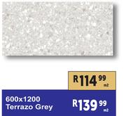 600 x 1200 Terrazo Grey-Per Sqm