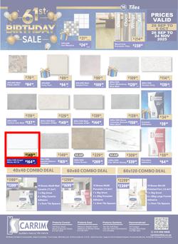 K Carrim Builders Mecca : 61st Birthday Sale (26 September - 24 November 2025), page 16