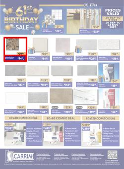 K Carrim Builders Mecca : 61st Birthday Sale (26 September - 24 November 2025), page 16