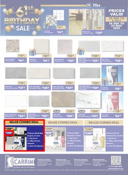 K Carrim Builders Mecca : 61st Birthday Sale (26 September - 24 November 2025), page 16
