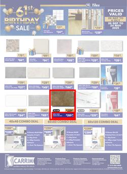 K Carrim Builders Mecca : 61st Birthday Sale (26 September - 24 November 2025), page 16