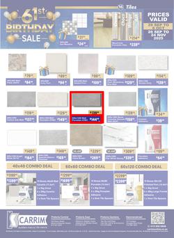 K Carrim Builders Mecca : 61st Birthday Sale (26 September - 24 November 2025), page 16