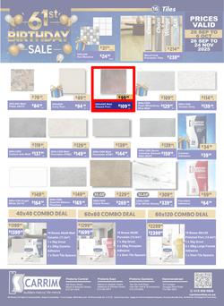 K Carrim Builders Mecca : 61st Birthday Sale (26 September - 24 November 2025), page 16