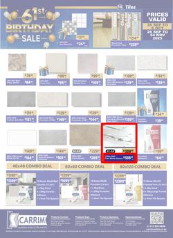 K Carrim Builders Mecca : 61st Birthday Sale (26 September - 24 November 2025), page 16