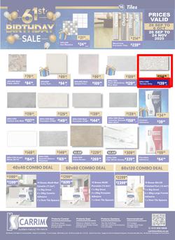 K Carrim Builders Mecca : 61st Birthday Sale (26 September - 24 November 2025), page 16