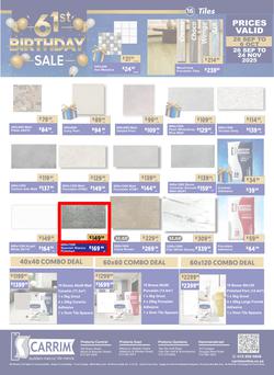 K Carrim Builders Mecca : 61st Birthday Sale (26 September - 24 November 2025), page 16