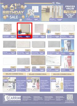 K Carrim Builders Mecca : 61st Birthday Sale (26 September - 24 November 2025), page 16