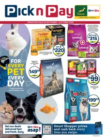 Pick n Pay : Pet Specials (22 September - 6 October 2025)