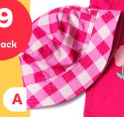 Baby Girls Reversible Hat (0-24 Months)-Each