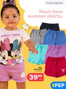 Baby Girls Shorts 0-24 Months-Each