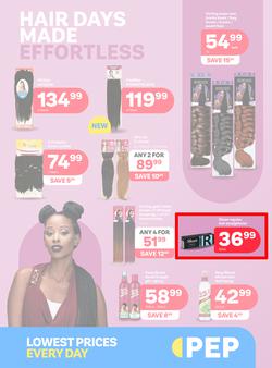 PEP Namibia : Hair Days Made Effortless (25 September - 11 October 2025), page 1