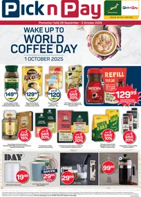 Pick n Pay : World Coffee Day (29 September - 01 October 2025)